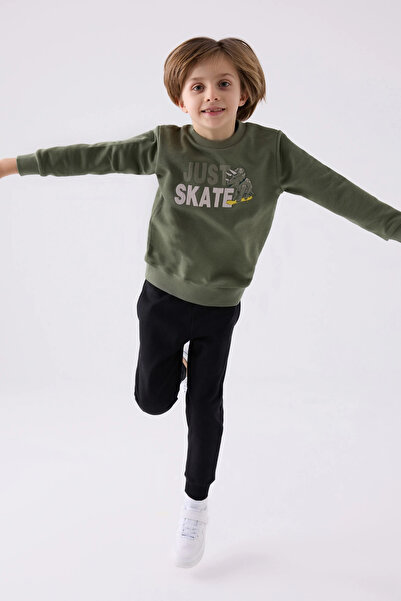 Rolypoly Boy's Khaki Tracksuit Set