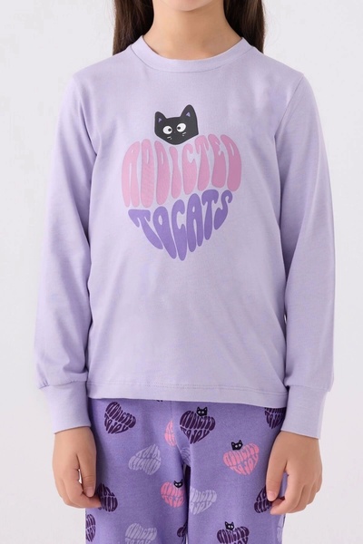 Rolypoly Girl's Purple Long Sleeve Pajama Set