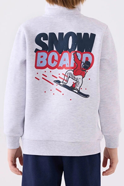 Rolypoly Boy's Tracksuit Set - Snow Melange