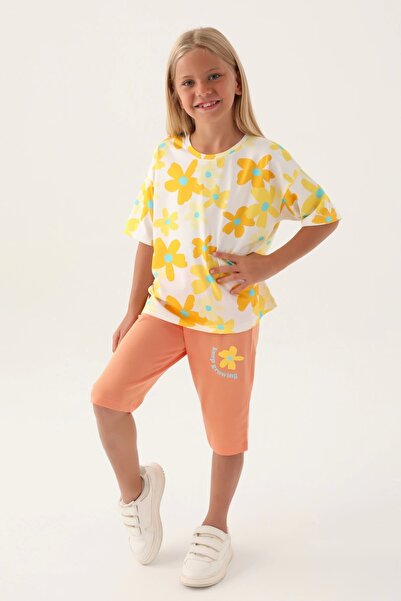 Rolypoly Daisy Blue Girl's Capri Set