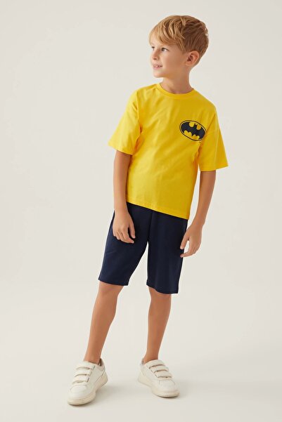 Batman Boy's Shorts Set 3-8 Years Yellow