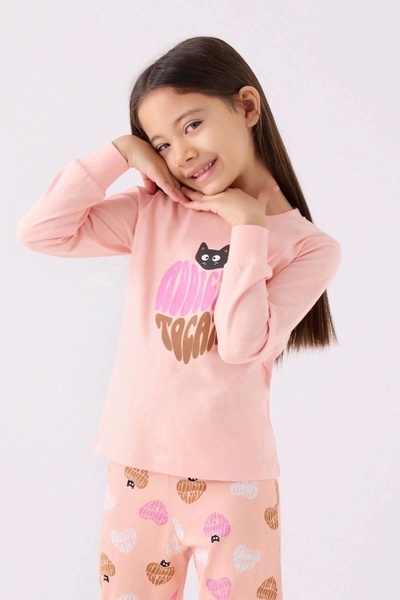 Rolypoly Girl's Pink Long Sleeve Pajama Set
