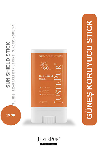 JUSTEPUR Sun Shield Stick Yüz Güneş Kremi Suya Dayanıklı SPF 50+ PA++ UVA UVB...
