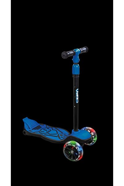 chanky SCOOTER Işıklı Teker Geniş Taban ve Fren 3 ile 7 Yaş Arası Uygun 3 Kademeli Direksiyon 100kğ Taşıma