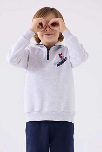 Rolypoly Boy's Tracksuit Set - Snow Melange