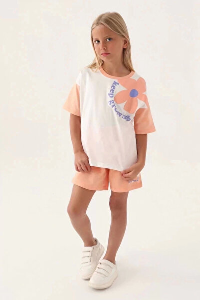 Rolypoly Girls' orange shorts set