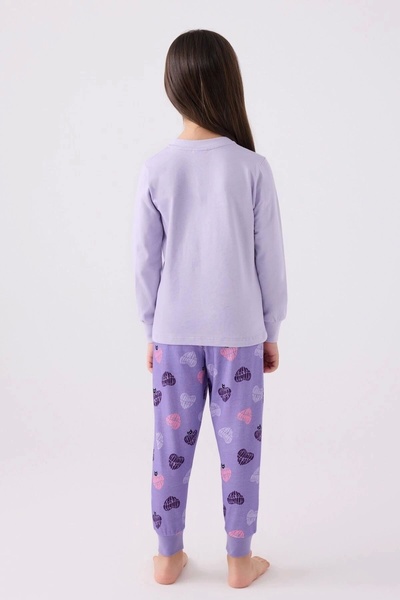 Rolypoly Girl's Purple Long Sleeve Pajama Set