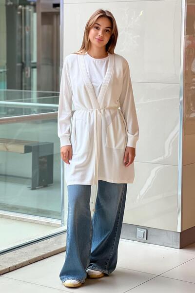 Ghisa Önü Açık Merserize Hırka