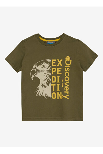 Discovery Expedition Baskılı Haki Erkek Çocuk T-Shirt D5SB-TST3219