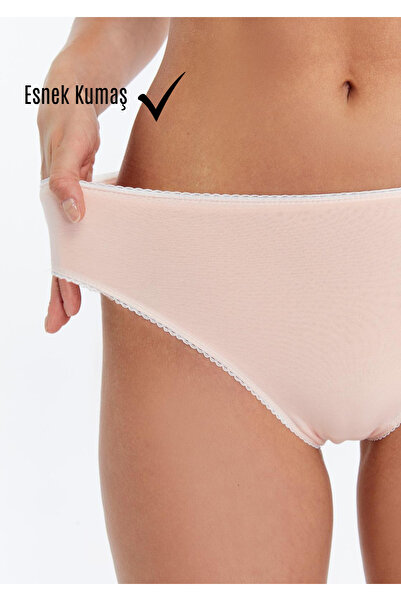 PAMORA Women's 7-Piece Bikini Panties Set - Salmon - 95% Cotton 5% Elastane |   Soft & Flexible Underwear - Wear-Resistant