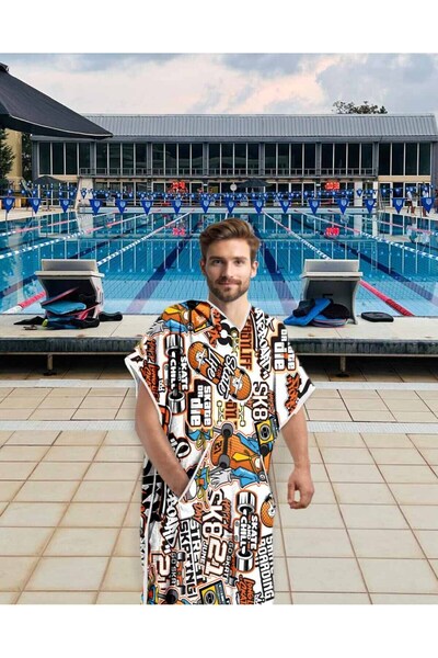 sporsuit Neffa Poncho prosop unisex pentru antrenament de înot, cu glugă, pentru piscină, pentru campionatul de vară și iarnă