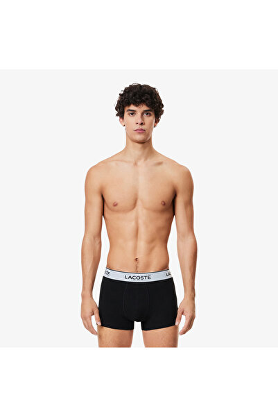 Lacoste Erkek 3'lü Siyah Boxer