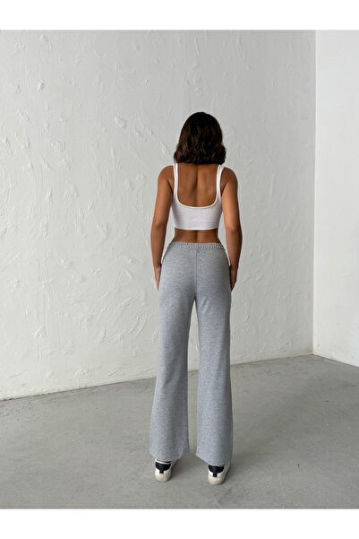 KAPHONE Kadın Düz Paça Baggy Kesim Eşofman Altı