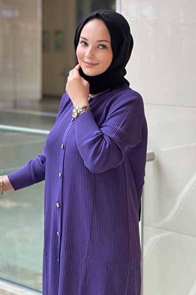 Nuss Basic Corded Long Mercerized Cardigan