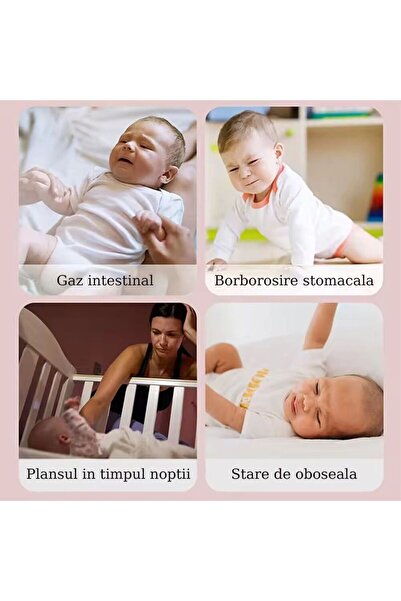 ILA PRODUCT Ergonomic baby pillow, goose shape, colic and regurgitation, 3D massage, white-orange