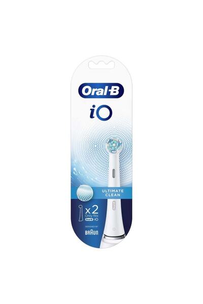 Oral-B iO Ultimate Clean Beyaz Diş Fırçası Yedek Başlığı 2 Adet