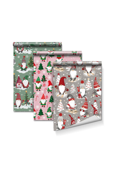 Mercaton Hartie de impachetat – 3 tipuri – 70 gsm – 70 x 15...