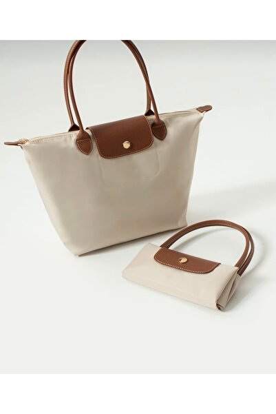 timelessbag Geantă de umăr și de braț pentru femei din material textil