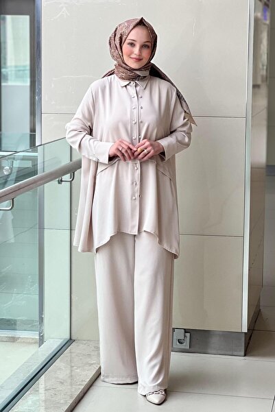 Ghisa Double Button Detailed Shirt Pant Suit