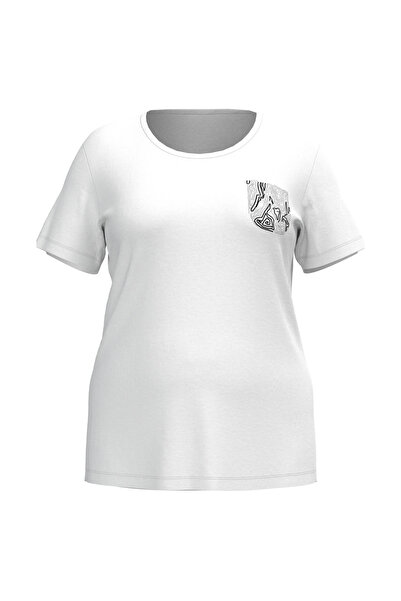 bilcee Жіноча біла футболка великого розміру з набивним малюнком 4095