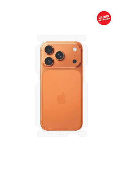 Wrapsol iPhone 17 Pro Parlak Arka ve Yan Koruyucu TPU Film