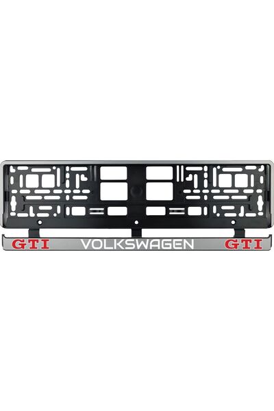 OEM Set 2 bucati, suport numar inmatriculare argintiu VW GTI