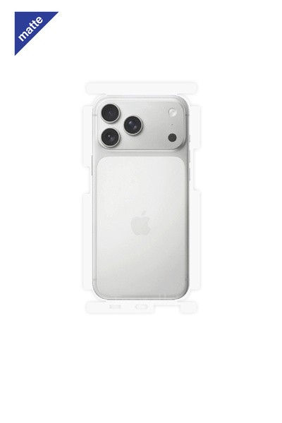 Wrapsol iPhone 17 Pro Max Mat Arka ve Yan Koruyucu TPU Film