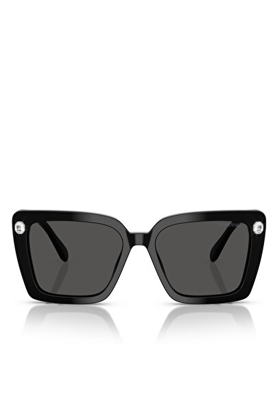 Swarovski SK6032 Köşeli Siyah Kadın Güneş Gözlüğü