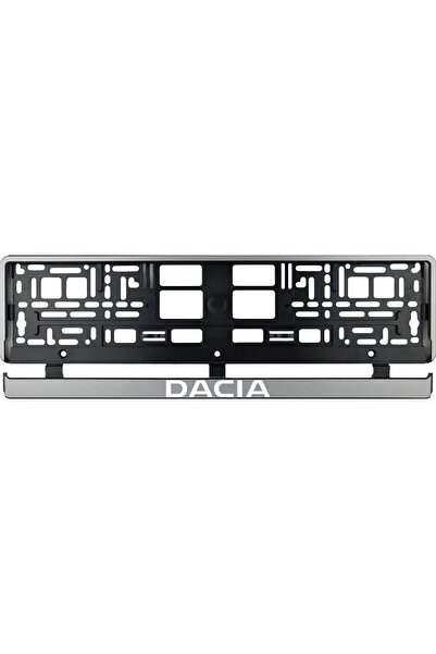 OEM Set 2 bucati, suport numar inmatriculare argintiu Dacia