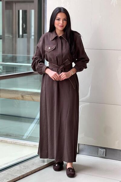 Nuss Varak Piping Detailed Dress