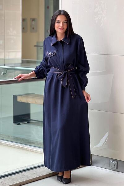 Nuss Varak Piping Detailed Dress