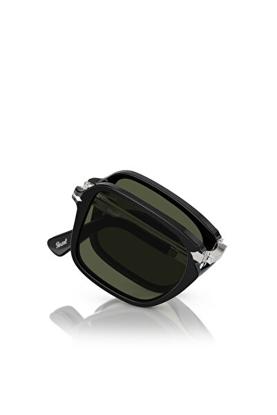 Persol Po3330S Rectangular Black Unisex Sunglasses