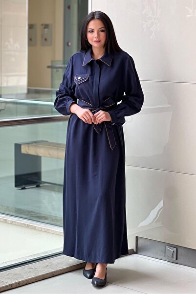 Nuss Varak Piping Detailed Dress