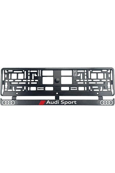 OEM Set 2 bucati, suport numar inmatriculare Carbon, Audi Sport
