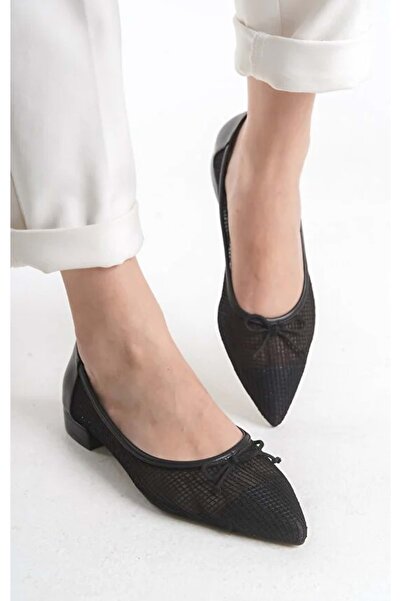 Kids Club Shoes Γυναικεία παπούτσια μπαλαρίνας με λεπτομέρεια με δαντέλα με φ...