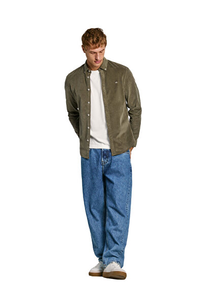Pepe Jeans Regular Fit Yeşil Erkek Gömlek PM308730-676 MILLER