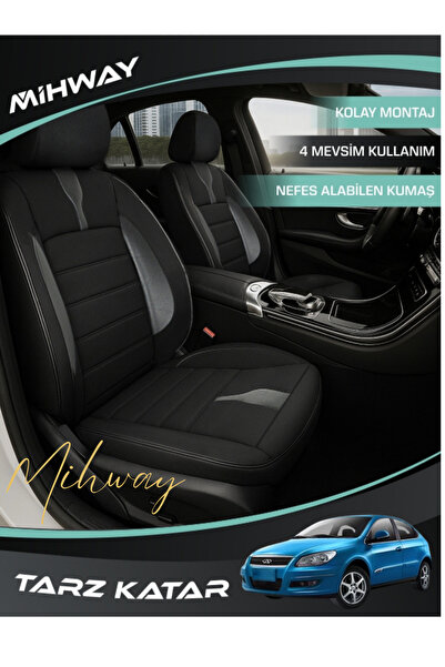 Mihway غطاء مقعد BETELGEUSE باللون الأسود من سلسلة Chery Chance، مجموعة كاملة