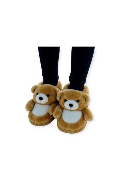 madam gold Winter Women's Plush Slippers with Teddy Bear Figure Licensed Slippers (Slippers with Gift)