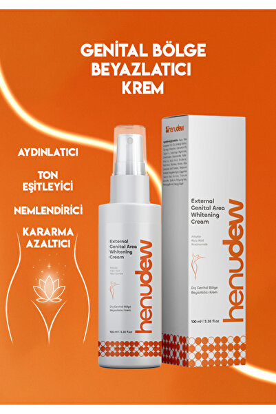 Henudew Dış Genital Bölge Beyazlatıcı Krem, pH Dengeli, Niacinamide, Arbutin,...