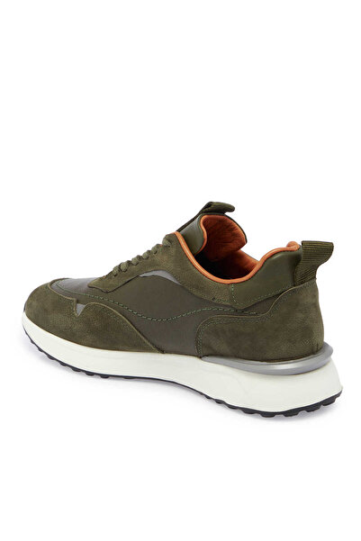 Tergan Yeşil Hakiki Deri Erkek Sneaker - E24S1AY56936-H48