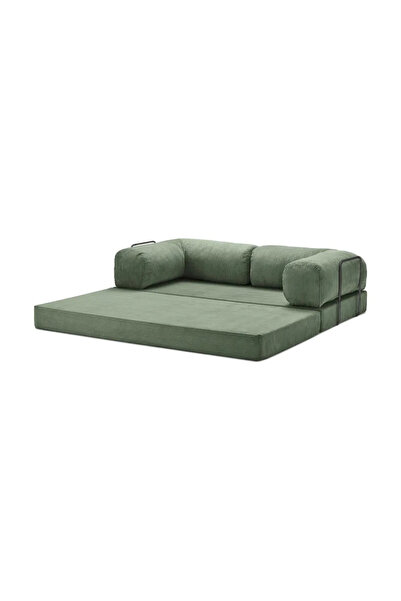 Dekoport Comfort Kanepe Yatak Olabilen Fitilli Kadife Yıkanır Silinir Aktivite Koltuğu90x180 cm 50 DNS BONDEX