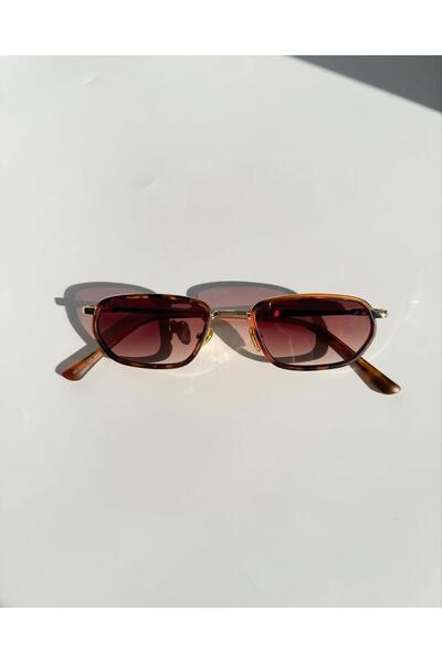 La sauvagine Vintage Havana Unisex Square Sunglasses