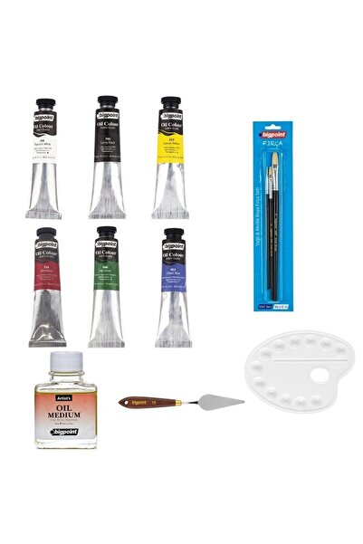 Bigpoint Fine Artist's Yağlı Boya 45ml Profesyonel Set - Çok Renkli - Evde Eğ...