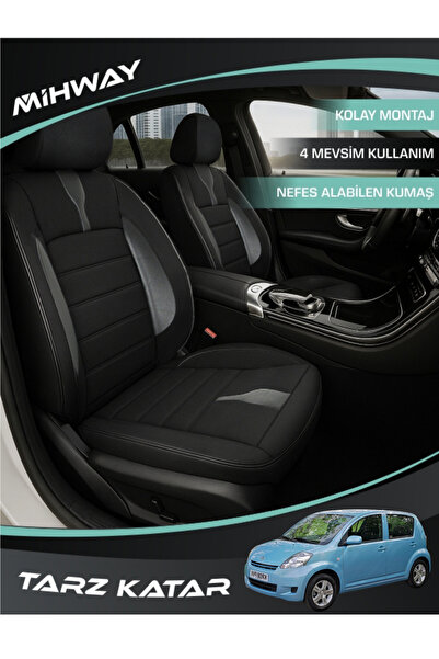 Mihway غطاء مقعد سيارة ديهاتسو سيريون من سلسلة BETELGEUSE باللون الأسود، مجمو...