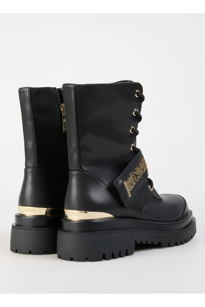 Just Cavalli Siyah Kadın Deri Bot 77RA3S94ZSS61899