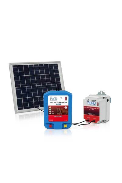 Puhu1507 Puhu Ecos Güneş Enerjili Elektrikli Çit Cihazı (2 Joule) (20W Panel ...