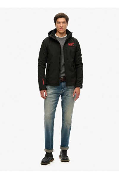 SUPERDRY Siyah Erkek Mont M5011926A02A_HOODED SOFT SHELL TREK