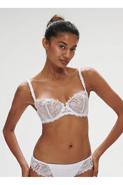 Simone Perele Beyaz Balenli Sütyen 12B330 SIMONE P
