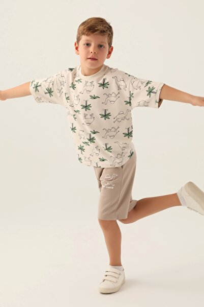 Rolypoly Boy's Bermuda Suit - Beige