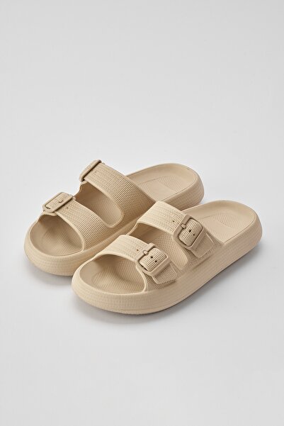 OZYO Lily Kemik Çift Bant Eva Platfrom Günlük Yazlık Plaj Terliği